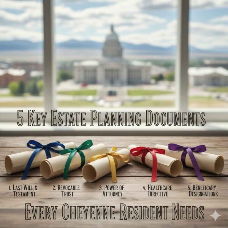 A graphic representing the key products contained in estate planning